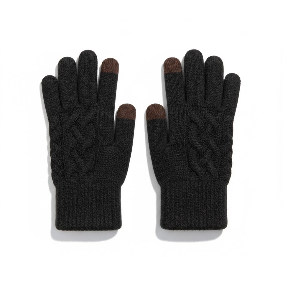 Texting Knit Gloves